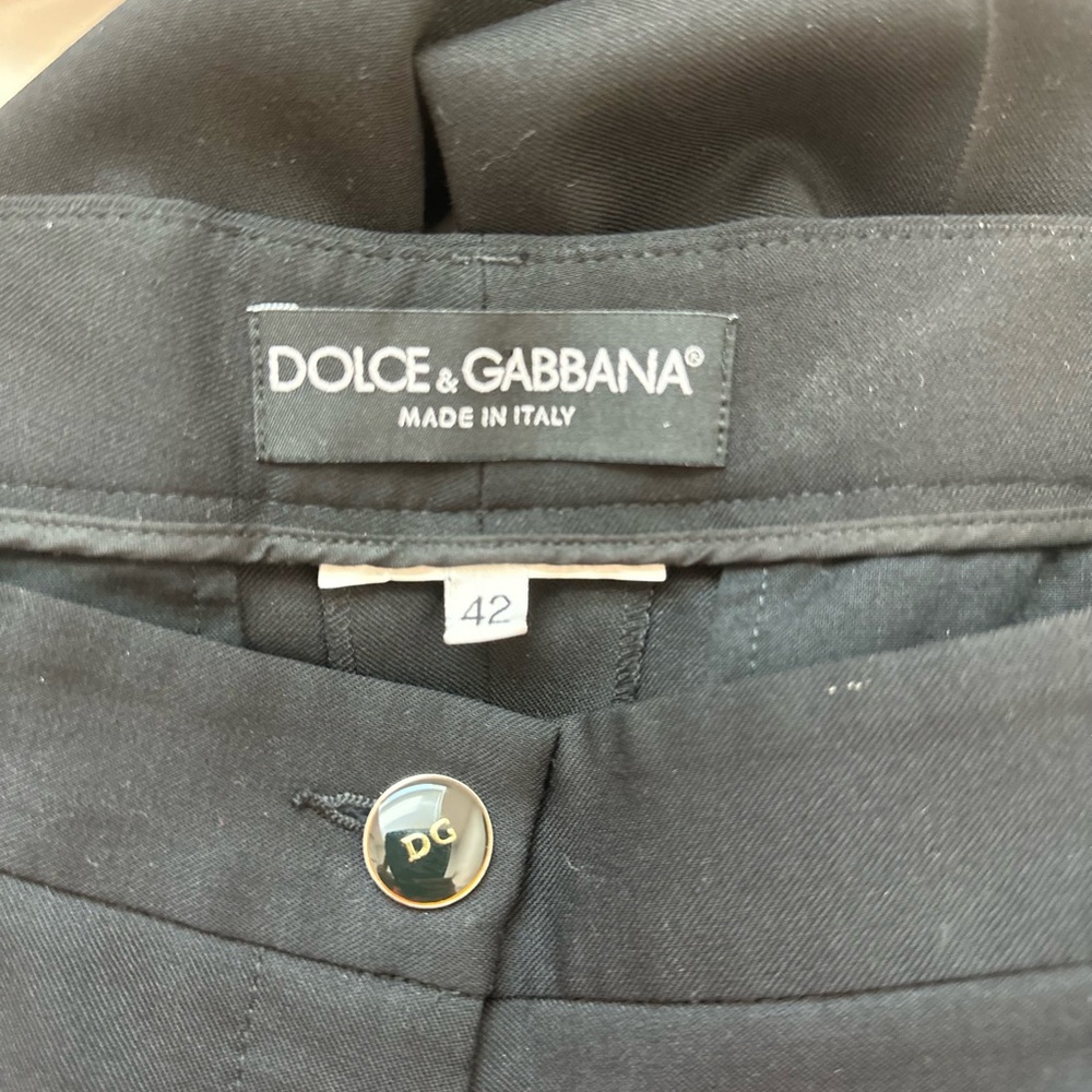 Dolce & Gabbana Black Dress Pant - Made in Italy - Size 42 IT (US 6)